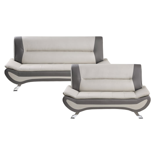 8219BEG*2 - 2pc Set: Sofa, Love