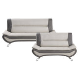8219BEG*2 - 2pc Set: Sofa, Love