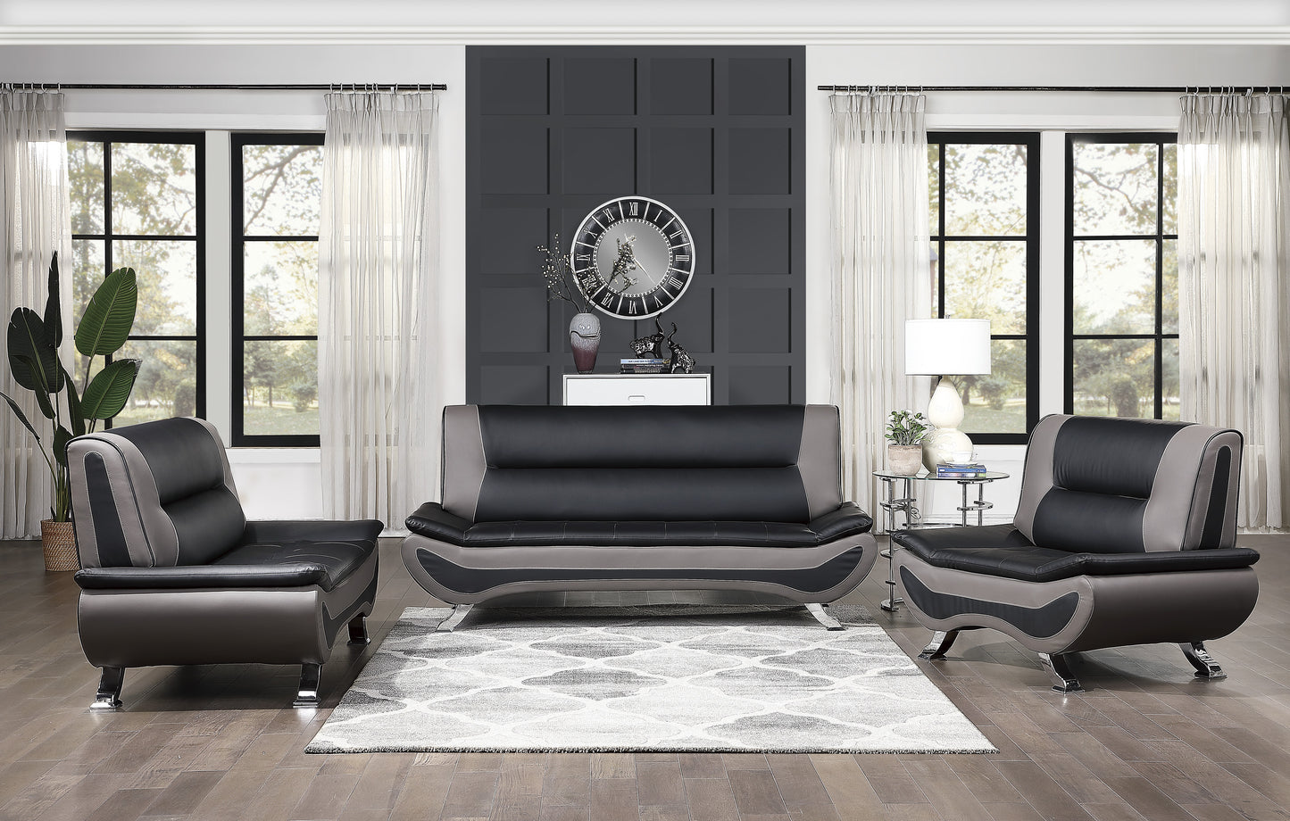 8219BLK-2 - Love Seat