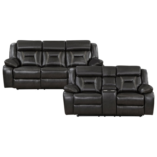 8229NDG*2PW - 2pc Set: Sofa, Love (Power)