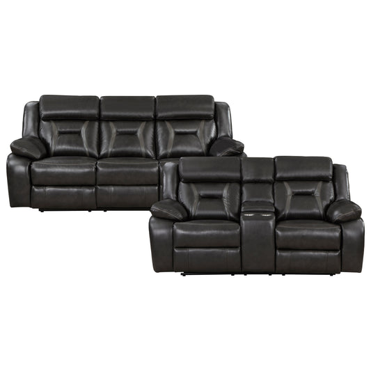 8229NDG*2 - 2pc Set: Sofa, Love