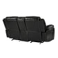 8230BLK*2 - 2pc Set: Sofa, Love
