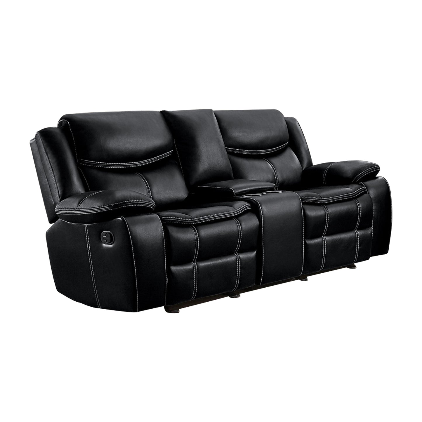 8230BLK*2 - 2pc Set: Sofa, Love