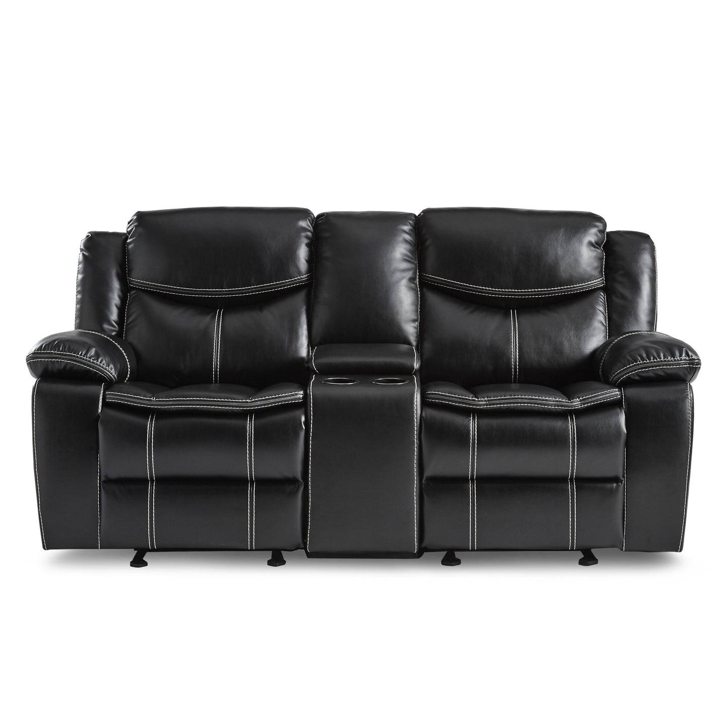 8230BLK*2 - 2pc Set: Sofa, Love