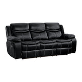 8230BLK-3 - Double Reclining Sofa