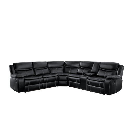 8230BLK*SC - (3)3-Piece Sectional with Right Console