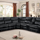 8230BLK*SC - (3)3-Piece Sectional with Right Console