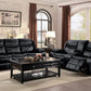 8230BLK-3 - Double Reclining Sofa