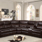 8230BRW*SC - (3)3-Piece Sectional with Right Console