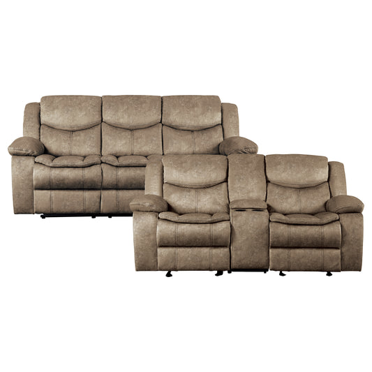 8230FBR*2 - 2pc Set: Sofa, Love