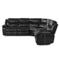 8230BLK*SC - (3)3-Piece Sectional with Right Console