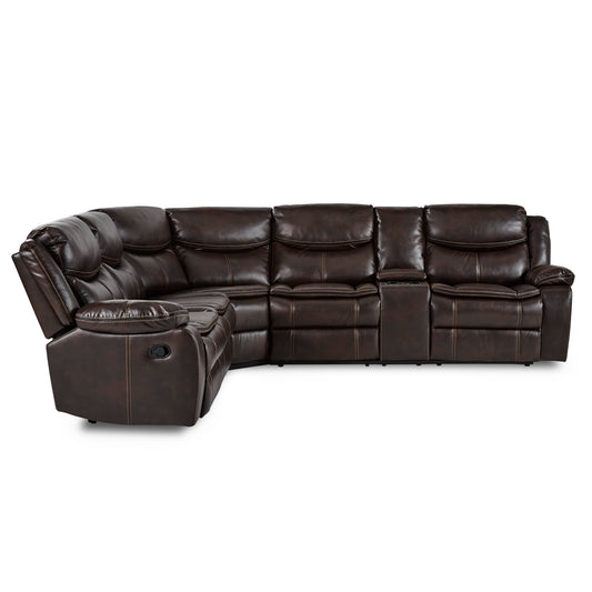 8230BRW*SC - (3)3-Piece Sectional with Right Console