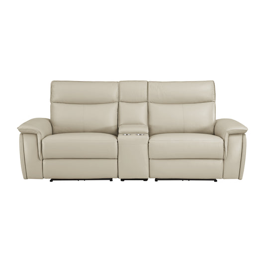 8259RFTP-2CNPWH* - (3)Power Double Reclining Love Seat with Center Console and Power Headrests
