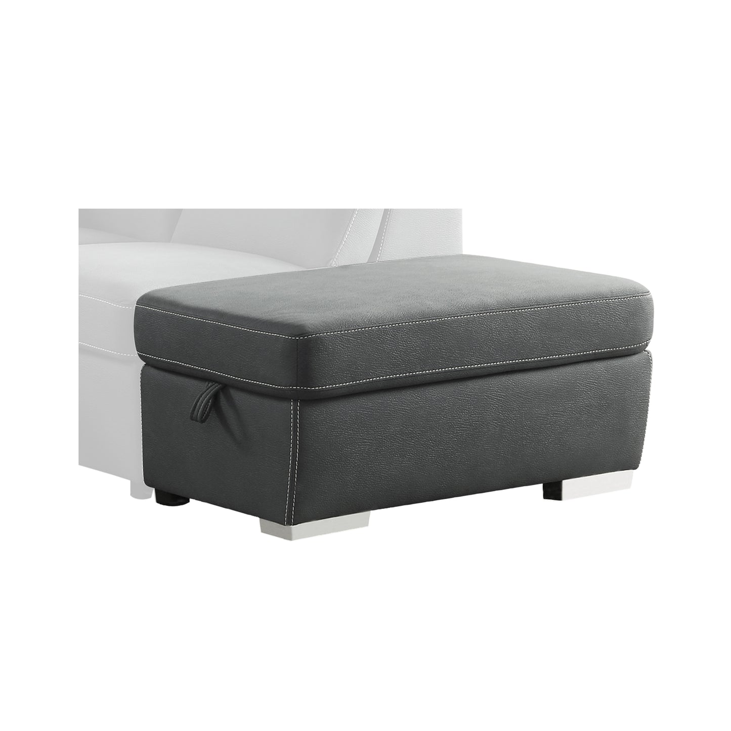 8277NGY-4 - (3/3)Storage Ottoman