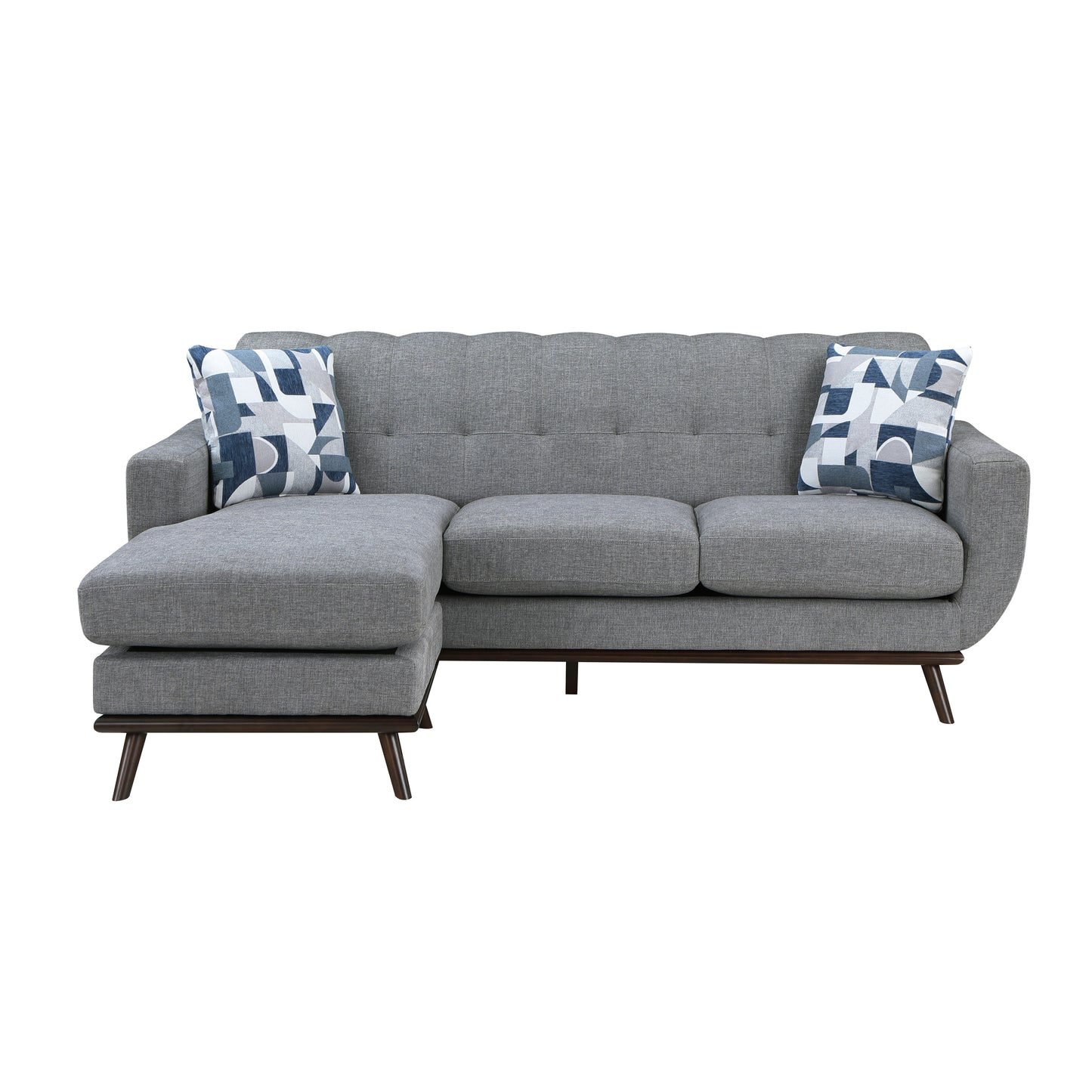 8341GY-3SCRV - Reversible Sofa Chaise