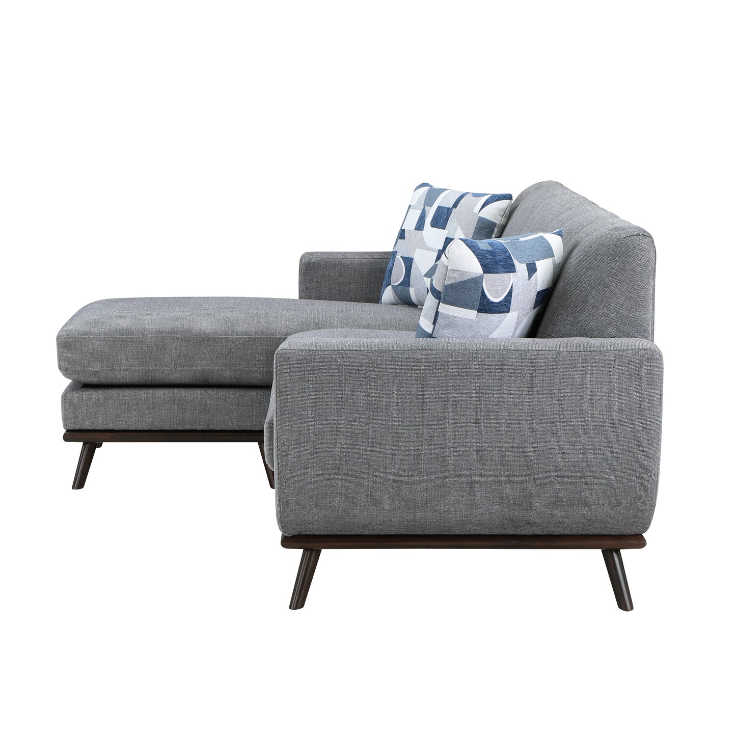 8341GY-3SCRV - Reversible Sofa Chaise