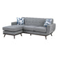 8341GY-3SCRV - Reversible Sofa Chaise