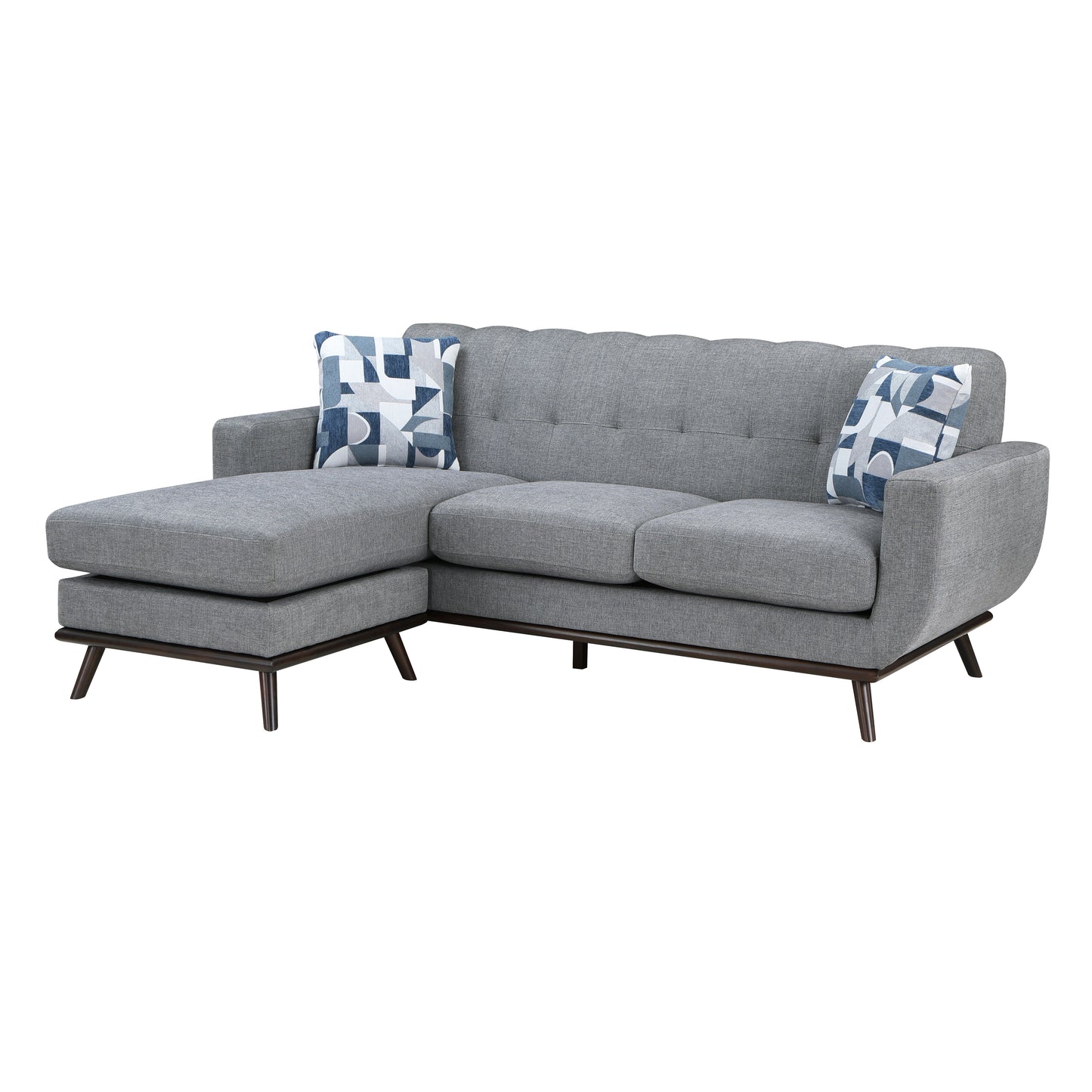 8341GY-3SCRV - Reversible Sofa Chaise