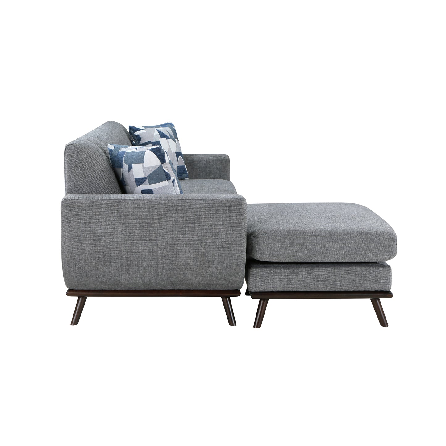 8341GY-3SCRV - Reversible Sofa Chaise