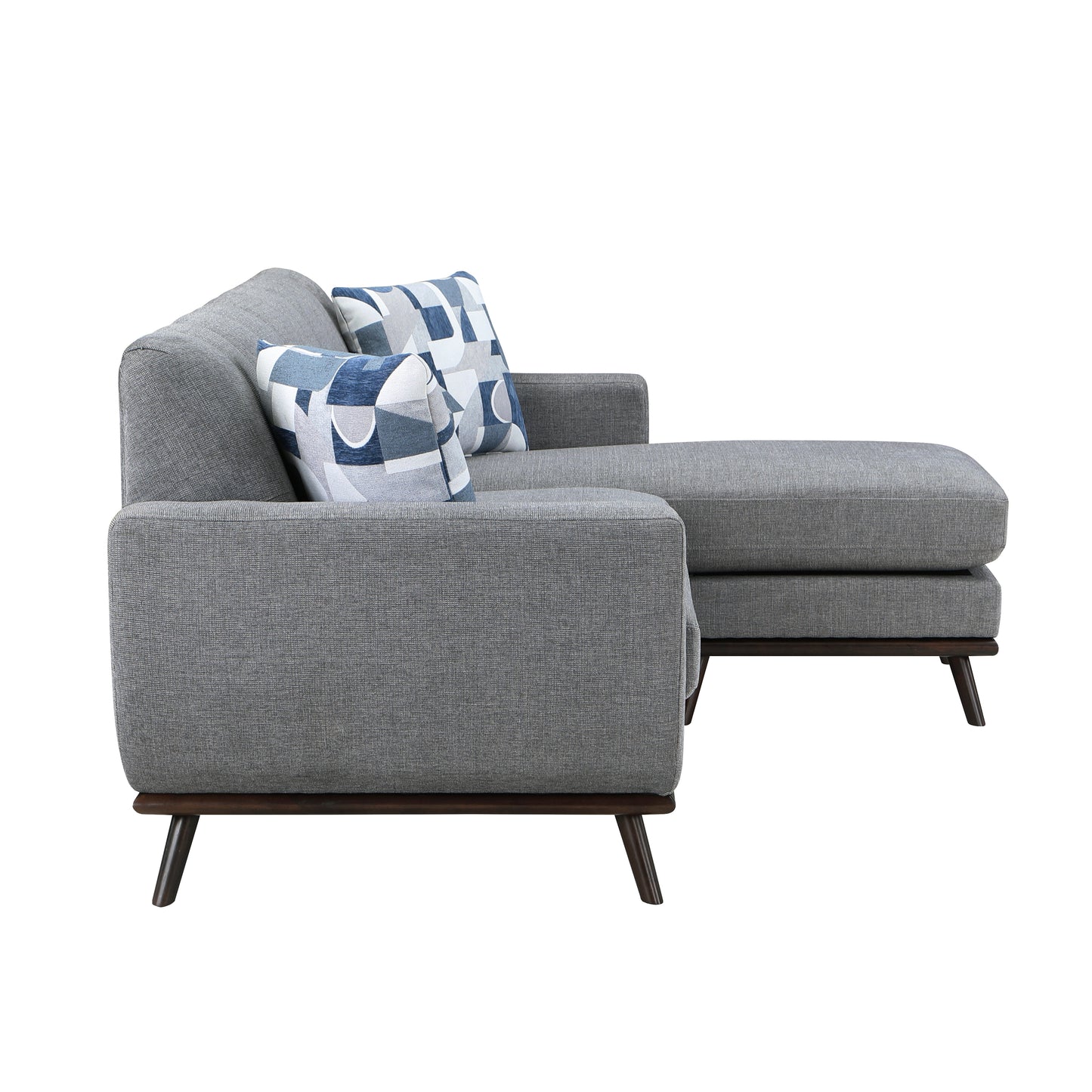 8341GY-3SCRV - Reversible Sofa Chaise