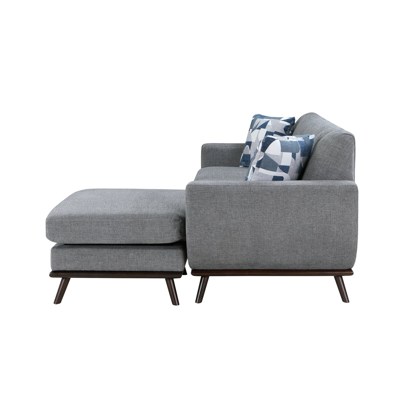8341GY-3SCRV - Reversible Sofa Chaise