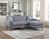 8341GY-3SCRV - Reversible Sofa Chaise