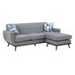 8341GY-3SCRV - Reversible Sofa Chaise