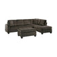 8367CH*3 - (3)3-Piece Reversible Sectional with Ottoman