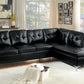 8378BLK* - (2)2-Piece Sectional with Right Chaise