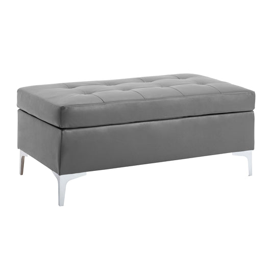 8378GRY*3 - (3)3-Piece Sectional with Right Chaise and Ottoman