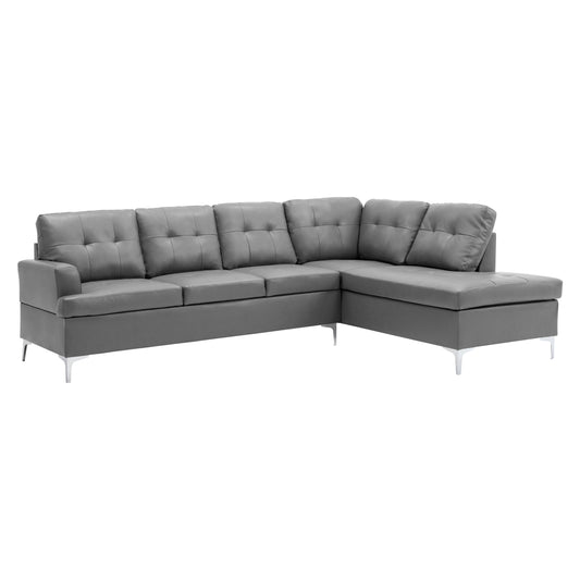 8378GRY* - (2)2-Piece Sectional with Right Chaise