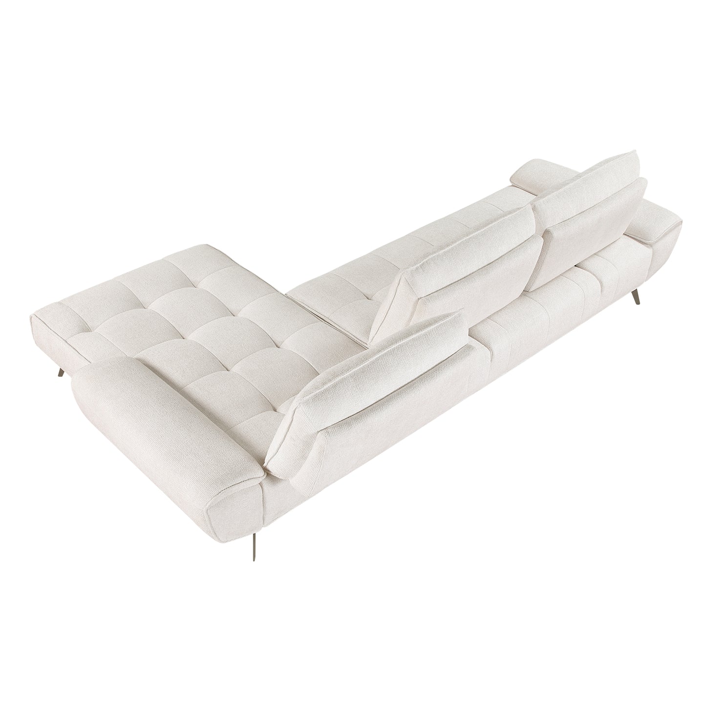 8400BEG*22LRC - (2)2-Piece Sectional with Right Chaise and Dual-position Backs for Adjustable Seat Depth
