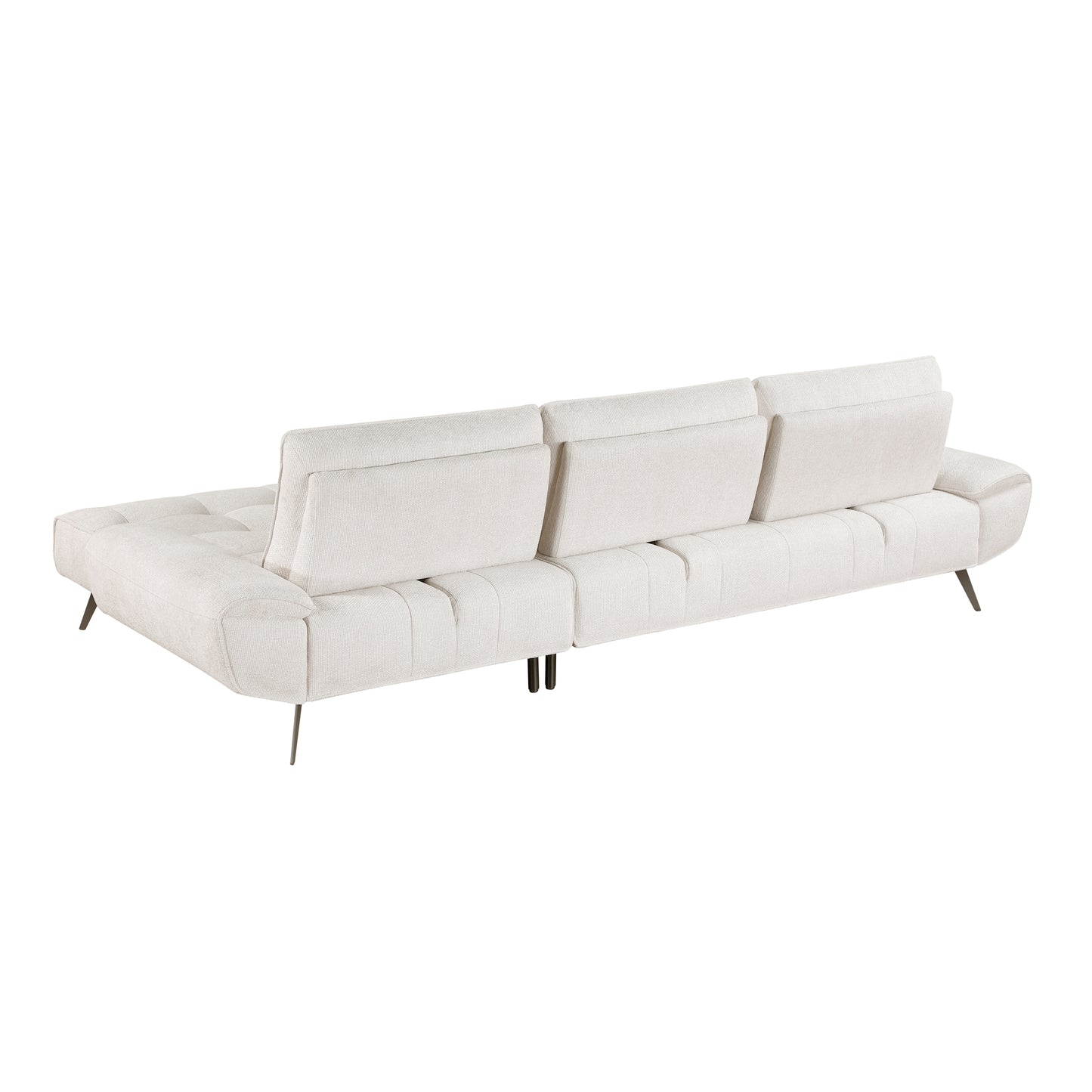 8400BEG*22LRC - (2)2-Piece Sectional with Right Chaise and Dual-position Backs for Adjustable Seat Depth
