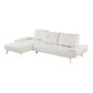 8400BEG*2LC2R - (2)2-Piece Sectional with Left Chaise and Dual-position Backs for Adjustable Seat Depth