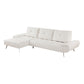 8400BEG*2LC2R - (2)2-Piece Sectional with Left Chaise and Dual-position Backs for Adjustable Seat Depth