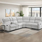 8406GY*SC - (3)3-Piece Reclining Sectional with Left Console