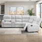 8406GY*SC - (3)3-Piece Reclining Sectional with Left Console