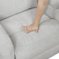 8406GY*SC - (3)3-Piece Reclining Sectional with Left Console