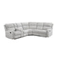 8406GY*SC - (3)3-Piece Reclining Sectional with Left Console