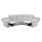8406GY*SC - (3)3-Piece Reclining Sectional with Left Console