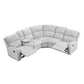 8406GY*SC - (3)3-Piece Reclining Sectional with Left Console