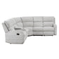 8406GY*SC - (3)3-Piece Reclining Sectional with Left Console