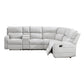 8406GY*SC - (3)3-Piece Reclining Sectional with Left Console