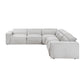 8414GRY-*5LRRRPWH - (5)5-Piece Modular Power Reclining Sectional with Power Headrests