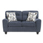 8416BU*2 - 2pc Set: Sofa, Love