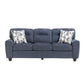 8416BU*2 - 2pc Set: Sofa, Love