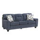 8416BU*2 - 2pc Set: Sofa, Love