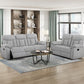 8440GRY-2 - Double Reclining Love Seat