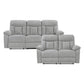 8440GRY*2 - 2pc Set: Sofa, Love