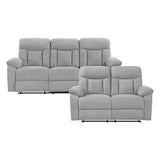8440GRY*2 - 2pc Set: Sofa, Love